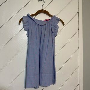 Lilly Pulitzer Blue Top with Pink Accents